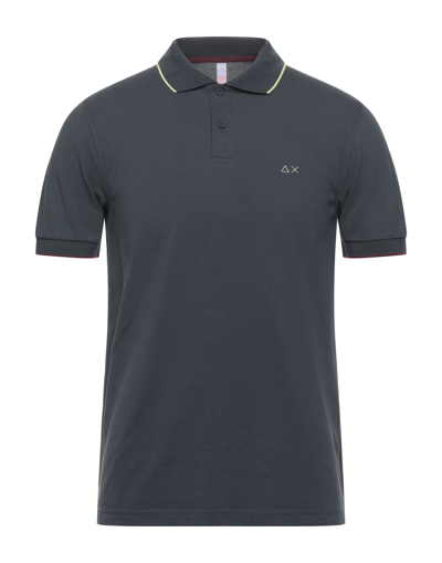Sun 68 Polo Shirts In Lead