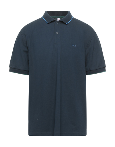 Sun 68 Polo Shirts In Blue