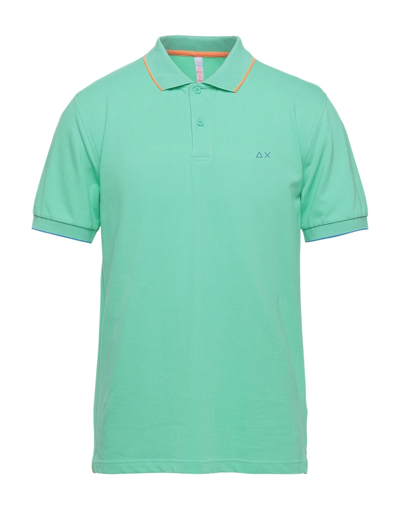 Sun 68 Polo Shirts In Green