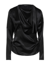 TOM FORD TOM FORD WOMAN TOP BLACK SIZE 12 SILK,12644506VI 2