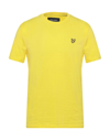 Lyle & Scott T-shirts In Yellow