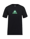 Huf T-shirts In Black