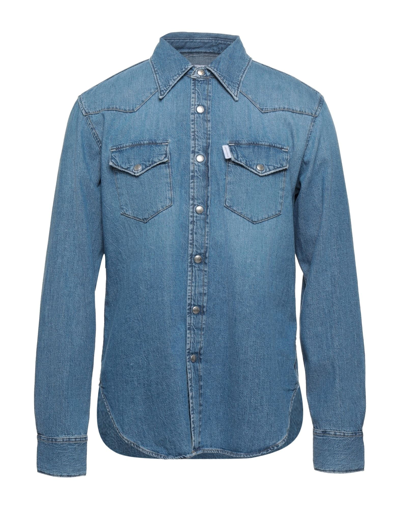 Moa Master Of Arts Denim Shirts In Blue