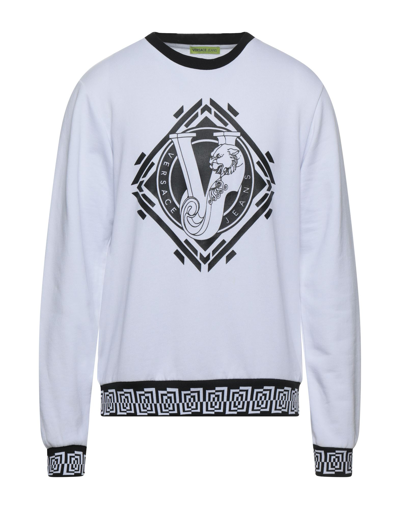 Versace Jeans Sweatshirts In White