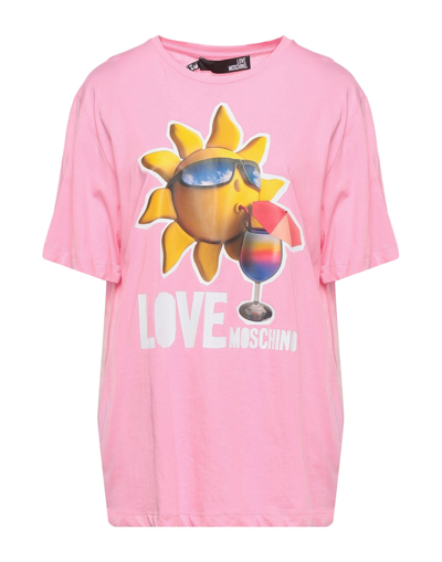 Love Moschino T-shirts In Pink