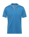 Fedeli Polo Shirts In Azure