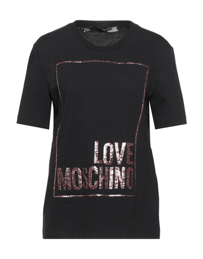 Love Moschino T-shirts In Black