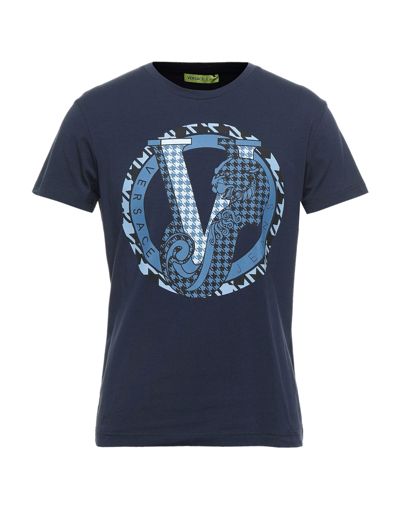 Versace Jeans T-shirts In Dark Blue