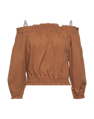 Alpha Studio Blouses In Brown