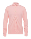Fedeli Shirts In Salmon Pink