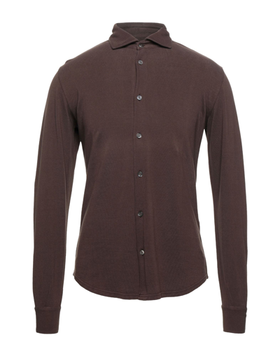 Fedeli Steve L/s Piquet Giza In Brown