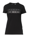 Love Moschino T-shirts In Black