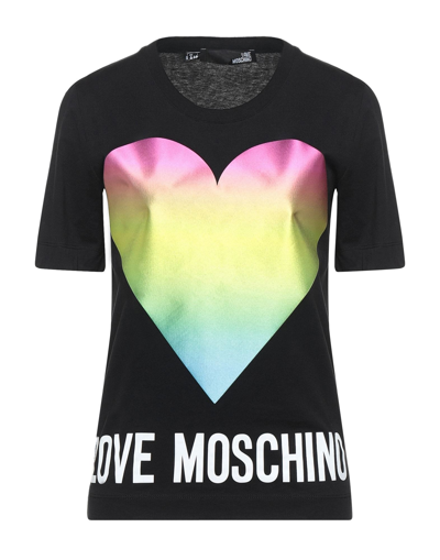 Love Moschino T-shirts In Black