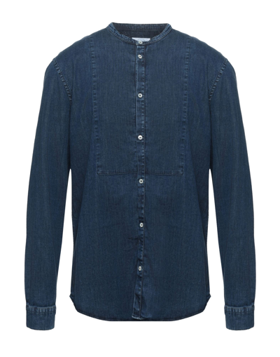 Dondup Denim Shirts In Blue
