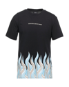 Ihs Men's Short Sleeve T-shirt Crew Neckline Jumper In Black