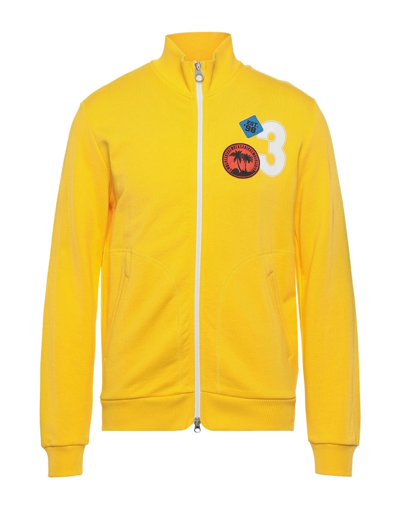 Bikkembergs Sweatshirts In Yellow