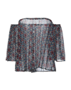 Merci Italia Woman Top Black Size S Viscose In Black