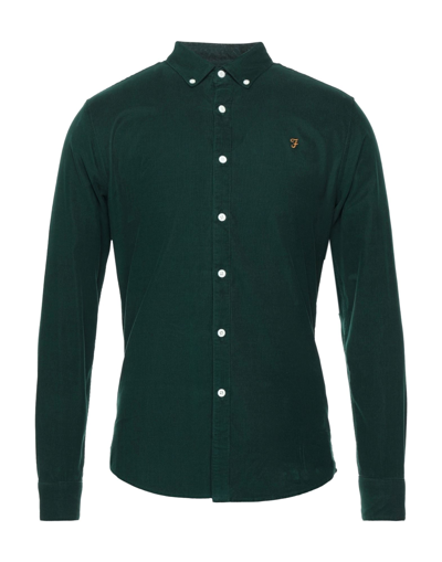 Farah Shirts In Emerald Green