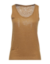 Majestic Tank Tops In Camel