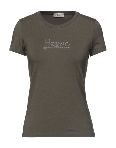 Herno T-shirts In Military Green