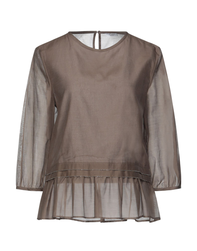 Peserico Blouses In Beige