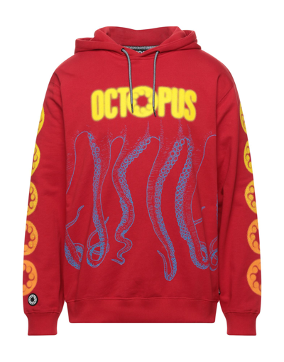 Octopus Sweatshirts In Red
