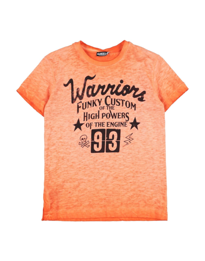 Please Kids' T-shirts In Orange