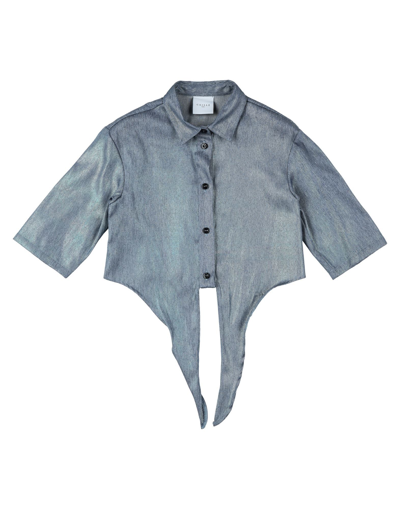 Gaelle Paris Kids' Shirts In Pastel Blue