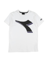 Diadora Kids' T-shirts In White
