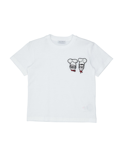 Dolce & Gabbana Kids' T-shirts In White