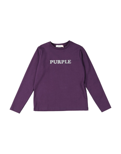 Vicolo Babies'  Toddler Girl T-shirt Purple Size 6 Cotton, Elastane