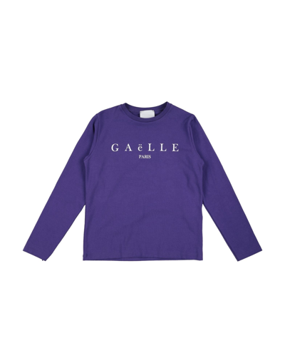 Gaelle Paris Kids' T-shirts In Purple