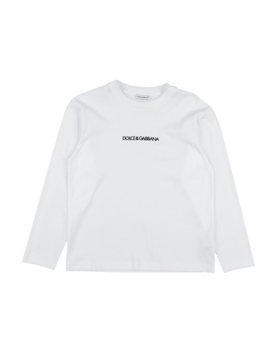 Dolce & Gabbana Kids' T-shirts In White