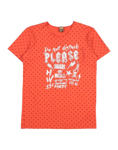 Please Kids' T-shirts In Orange