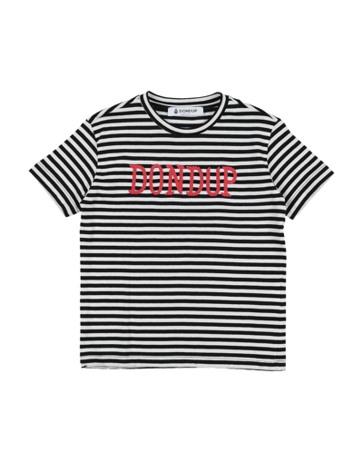 Dondup Kids' T-shirts In Black