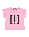 !m?erfect Kids'  Toddler Girl T-shirt Pink Size 6 Cotton, Elastane