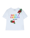 DOLCE & GABBANA DOLCE & GABBANA TODDLER GIRL T-SHIRT WHITE SIZE 7 COTTON,12590576DD 4