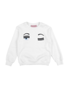 Chiara Ferragni Toddler Girl Sweatshirt White Size 5 Cotton In White