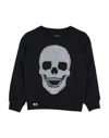 PHILIPP PLEIN PHILIPP PLEIN TODDLER GIRL SWEATSHIRT BLACK SIZE 6 COTTON, ELASTANE,12641308IC 6