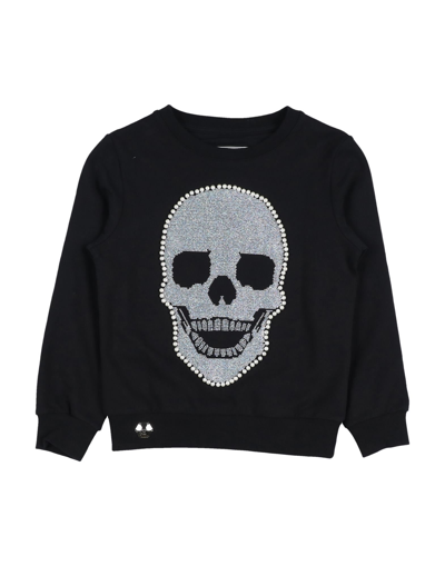 Philipp Plein Kids' Sweatshirts In Black