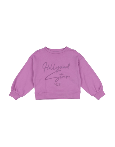 Patrizia Pepe Kids' Sweatshirts In Lilac