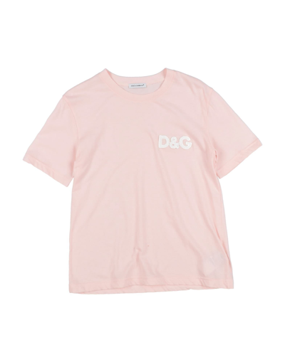 Dolce & Gabbana Kids' T-shirts In Pink