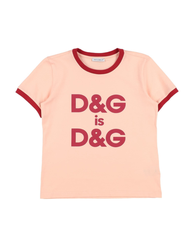 Dolce & Gabbana Babies'  Toddler Girl T-shirt Blush Size 3 Cotton In Pink