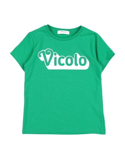 Vicolo Babies' T-shirts In Green