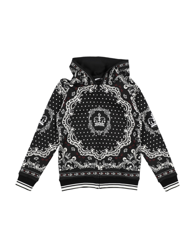Dolce & Gabbana Kids' Sweatshirts In Black