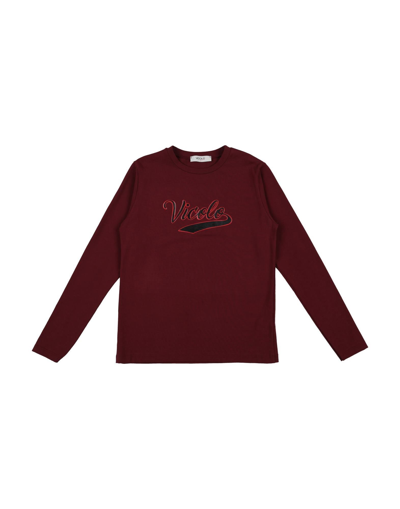 Vicolo Kids' T-shirts In Maroon