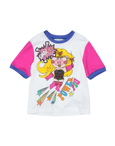 Dolce & Gabbana Babies' T-shirts In White