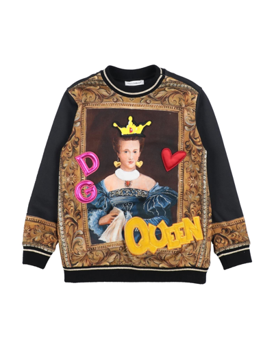 Dolce & Gabbana Kids' Sweatshirts In Black
