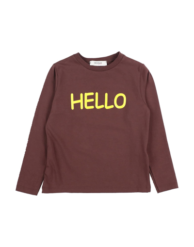 Vicolo Kids' T-shirts In Brown