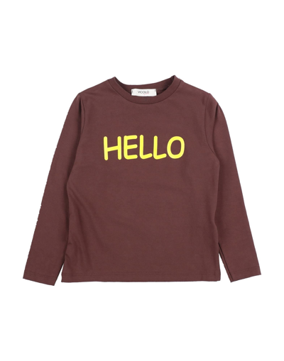 Vicolo Babies' T-shirts In Brown